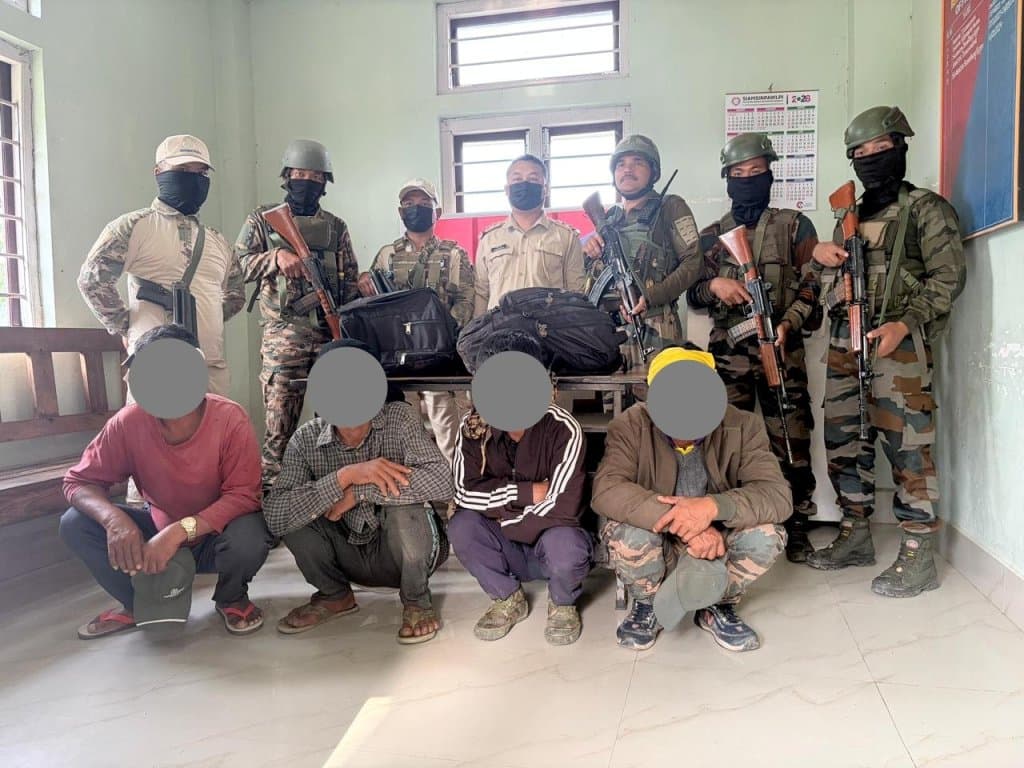 Four Myanmar nationals held with heroin in Manipur