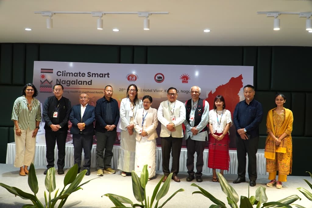 Guests and participants during the ‘Climate Smart Nagaland: Health and Livelihoods’ programme in Kohima on Thursday. (EM Images)