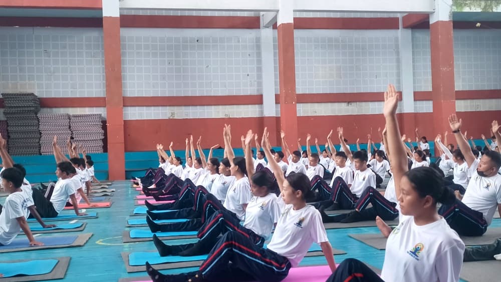 Youth Resources department, Nagaland University observe Yoga Day
