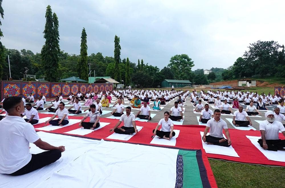 International Day of Yoga: Mass yoga sessions conducted across Nagaland