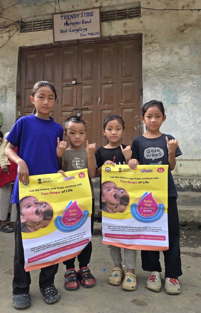 NID polio campaign launched across Nagaland districts