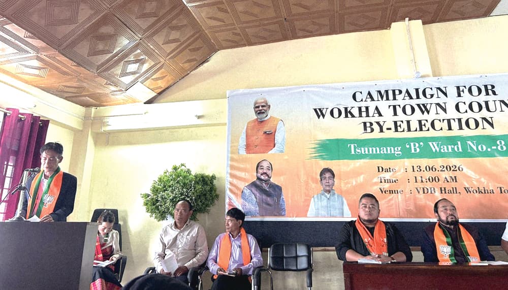 BJP launches campaign for Wokha ULB by-poll