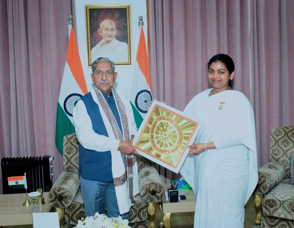 Nagaland governor meets Brahma Kumaris Kohima Centre director