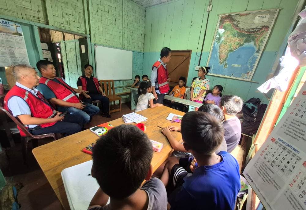 IRCS Mokokchung visits Nahum Hostel in Chami village