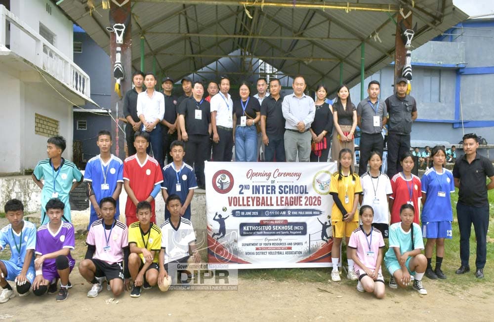 Interschool Volleyball League 2026 kicks off in Wokha