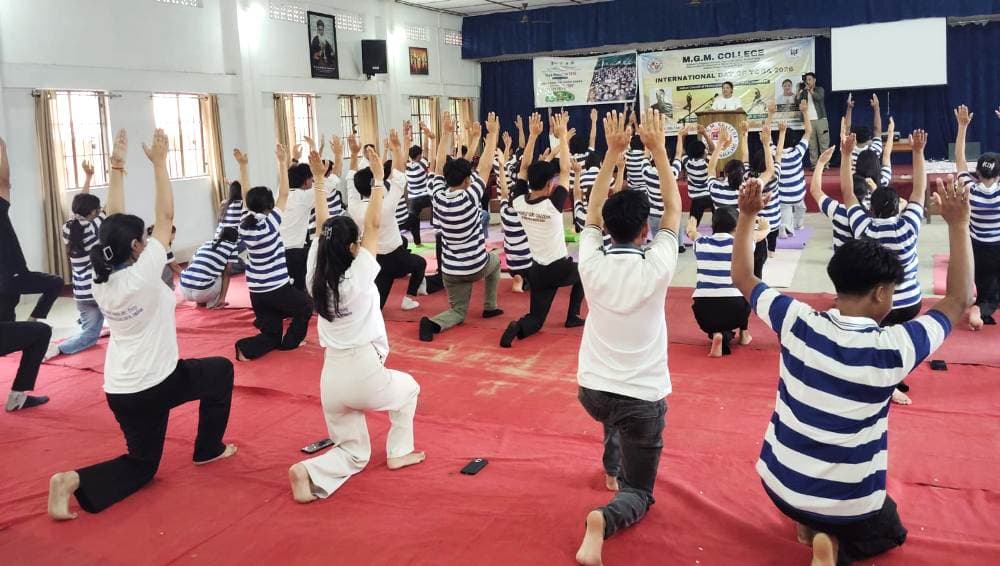 MGM College observes International Day of Yoga in Dimapur
