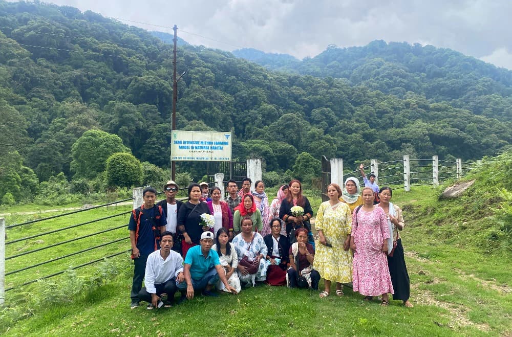 Mithun farmers from Arunachal attend training at ICAR-NRCM Medziphema