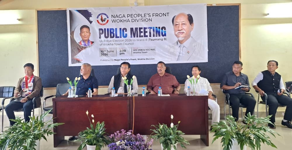 Naga People's Front Wokha Division holds public meeting for ULB by-election