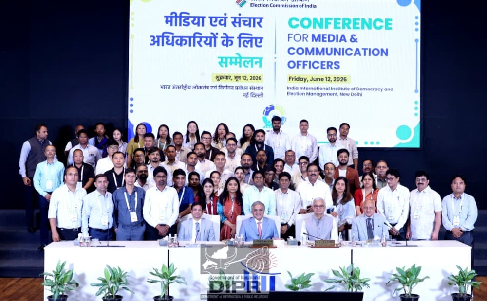 Nagaland officials attend ECI media conference in Delhi