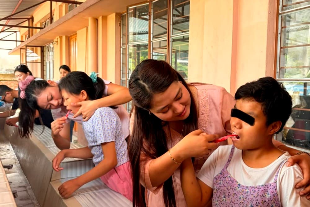Paediatric dentists conduct oral health outreach at Angel Home Dimapur