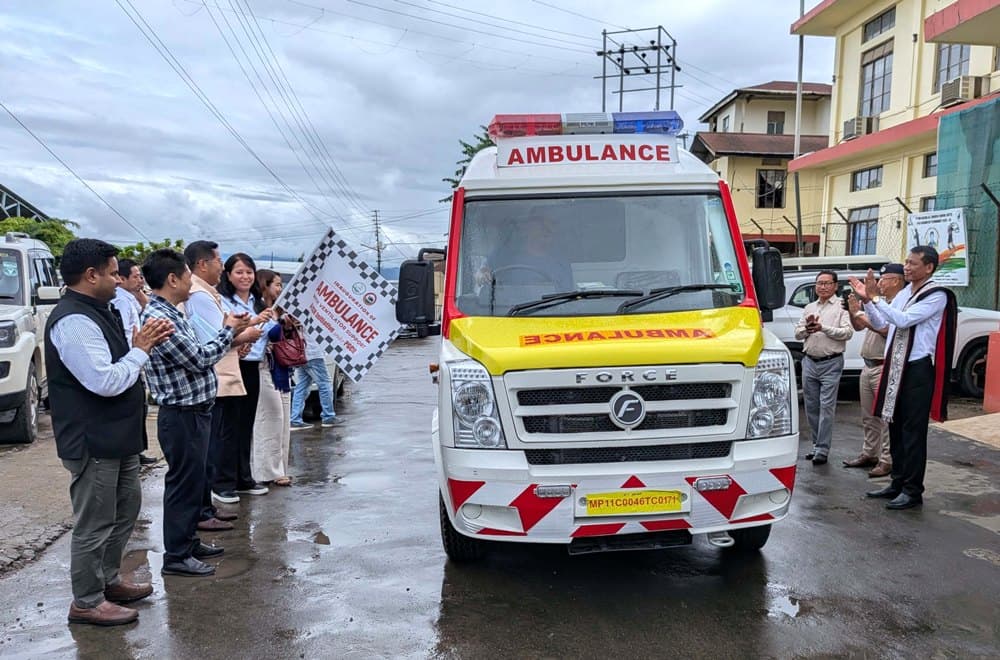 POWERGRID provides ALS ambulance to IMDH Mokokchung