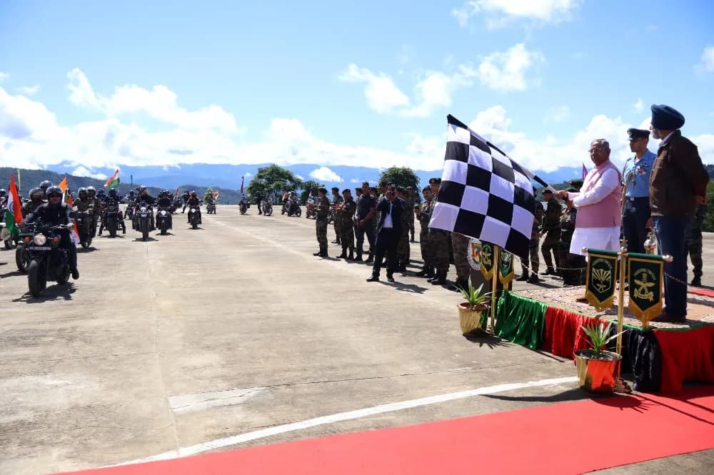 Assam Rifles organises bike rally to mark 27th Kargil Vijay Diwas