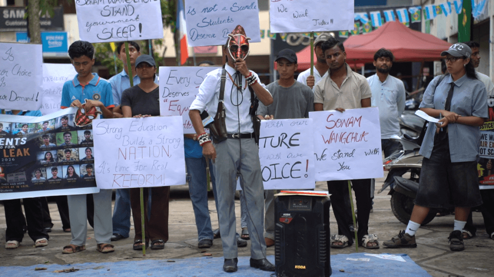CJP protest: Dimapur lends its voice to students' fight