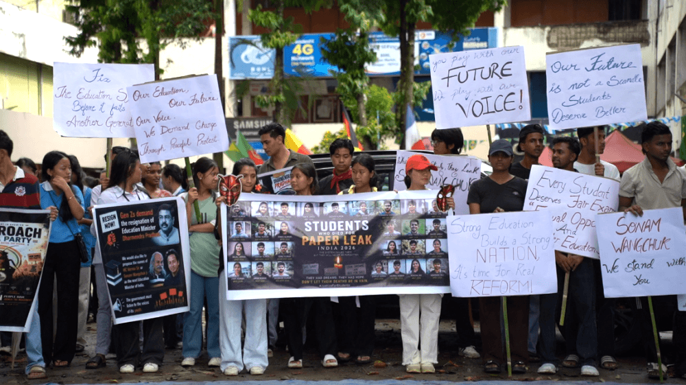 CJP protest: Dimapur lends its voice to students' fight