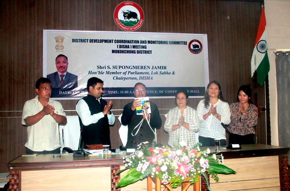 DISHA reviews central schemes in Mokokchung