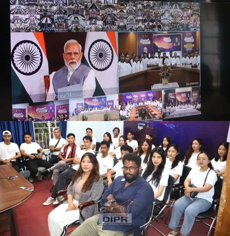 Kohima youth join PM Modi’s VVP 2026 virtual interaction