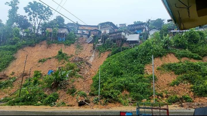 Four dead in Mon as landslides, floods cut off district