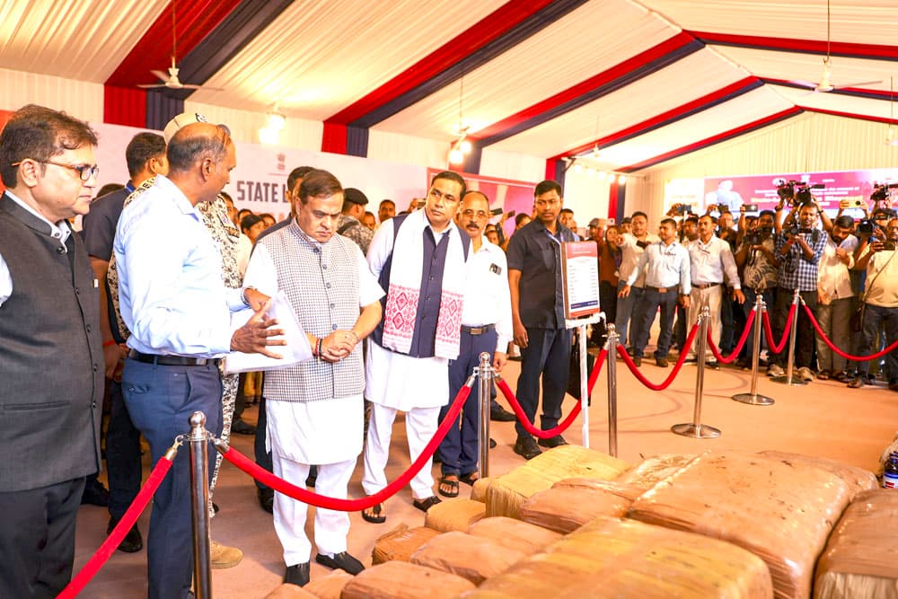 Assam CM launches drive to destroy INR 472 crore seized drugs in 10 days