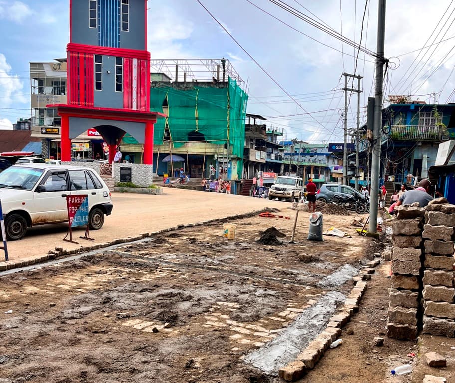 Parking project underway at Wokha Police Point to ease congestion