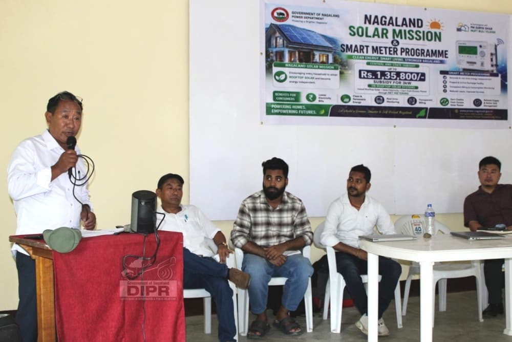 Nagaland Power department creates awareness on smart meters, rooftop solar in Jalukie