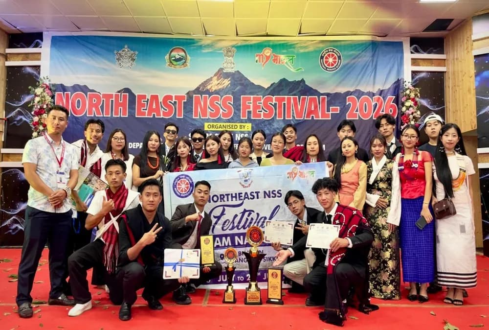 St. Joseph’s College Jakhama represents Nagaland at North-East NSS Festival