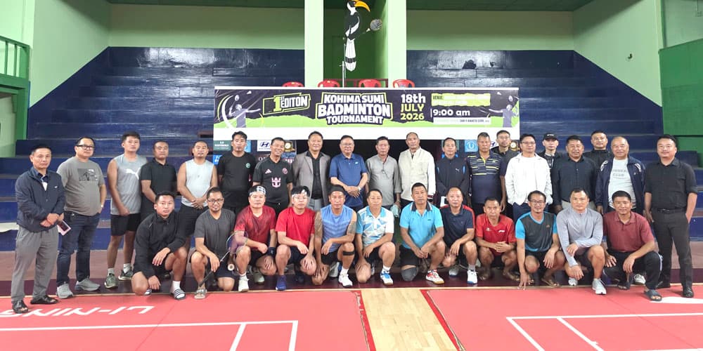 Kohima Sumi Badminton Tournament opens with 26 participants
