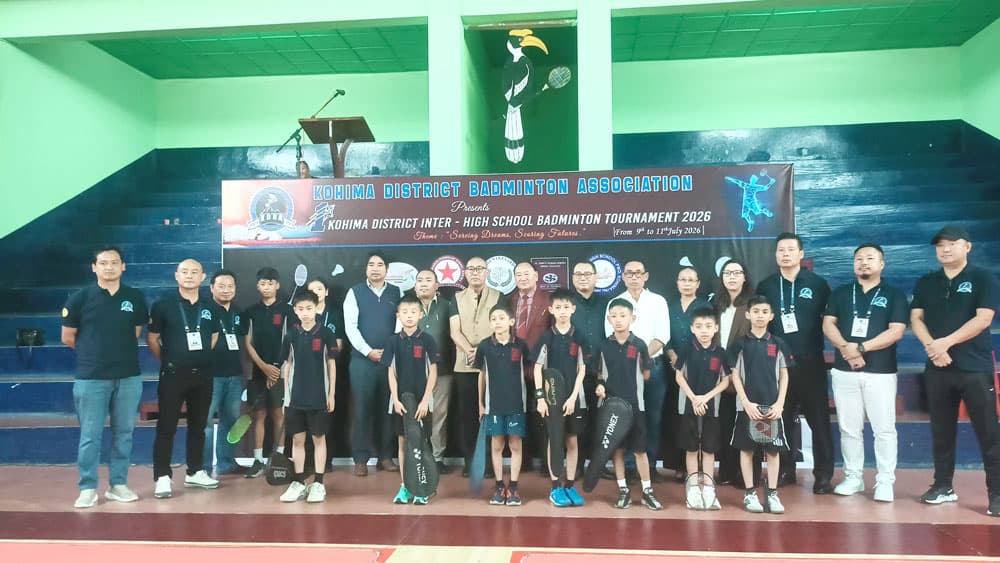 First Kohima District Inter-High School Badminton Tournament begins