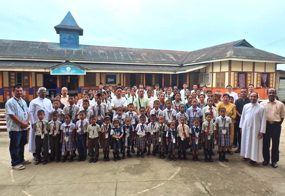 Commission for Education Diocese of Kohima disburses relief in Mon town