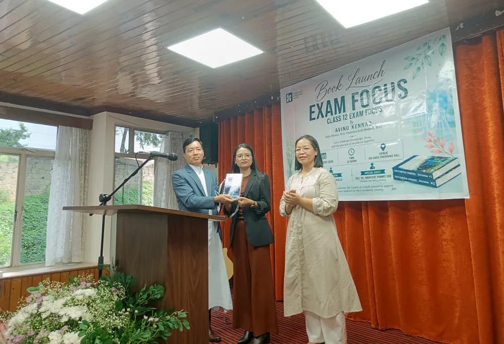 Exam preparation book by Avinu Kennao launched in Kohima
