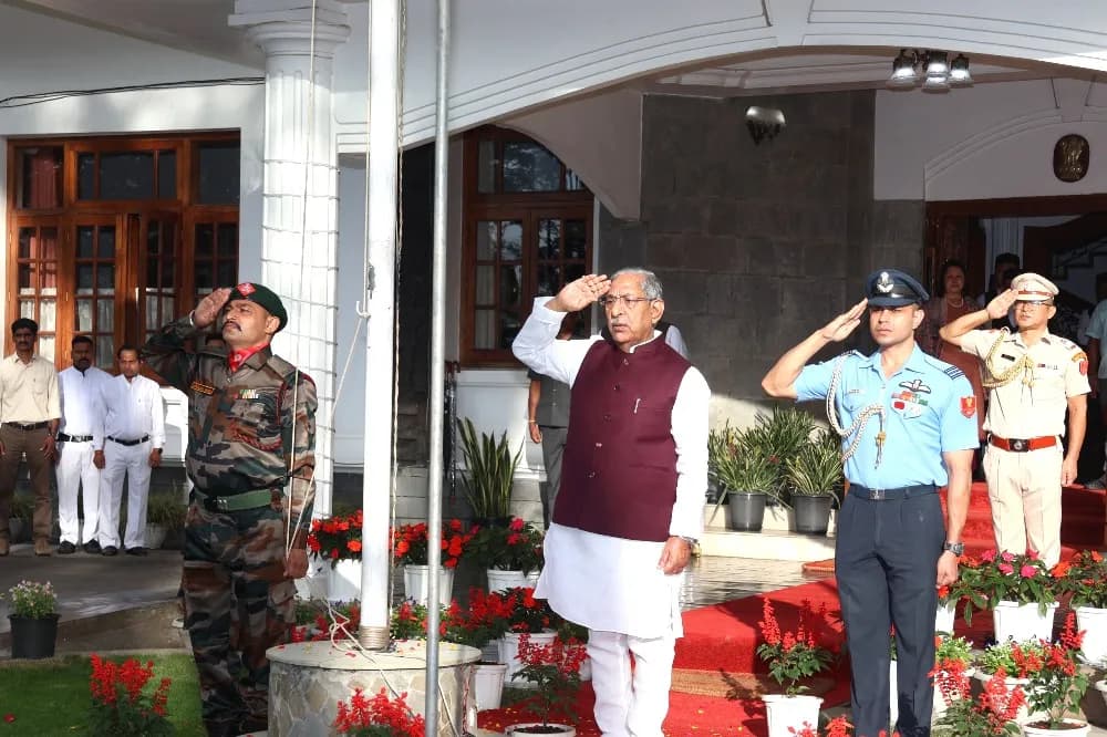 Nagaland Governor hoists Tricolour at Lok Bhavan Kohima