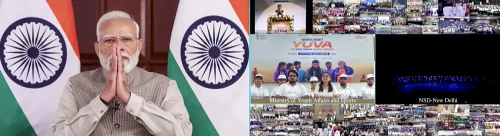 PM Modi launches 'Nasha Mukt Yuva Abhiyan’, says drug-free youth crucial for Viksit Bharat