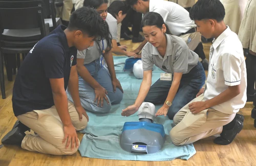 Patkai Christian College students trained in basic first aid, BLS