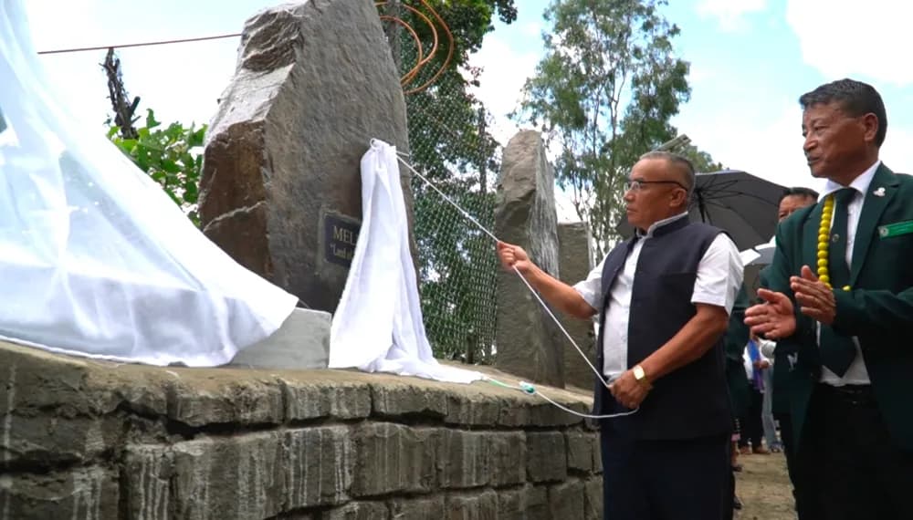 Unity Stone Monolith of Meluri district unveiled at Tsütuo Kharu in Kohima