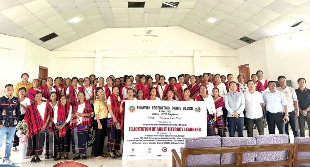 76 adult learners complete Adult Literacy Campaign in Wokha’s Pangti