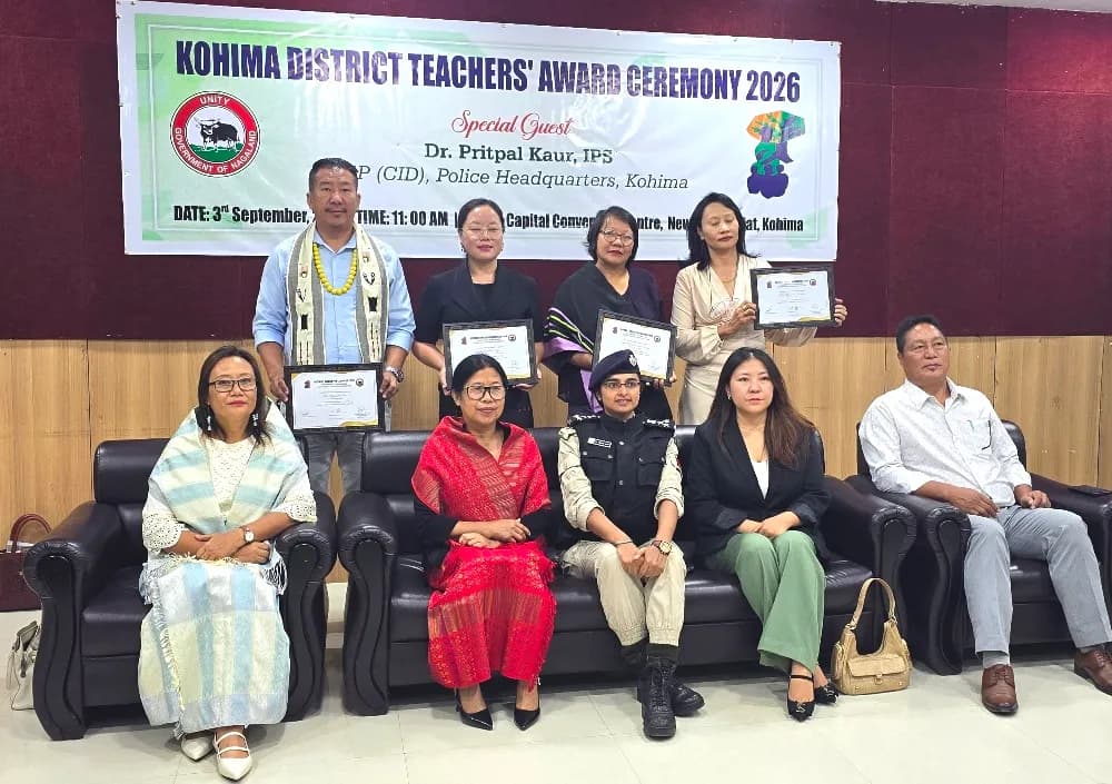 Four educators receive Kohima District Teachers' Award 2026