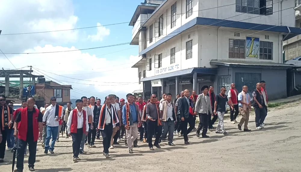 Thousands rally in Pfutsero as CCYO gives govt 7-day ultimatum over Hesuh case