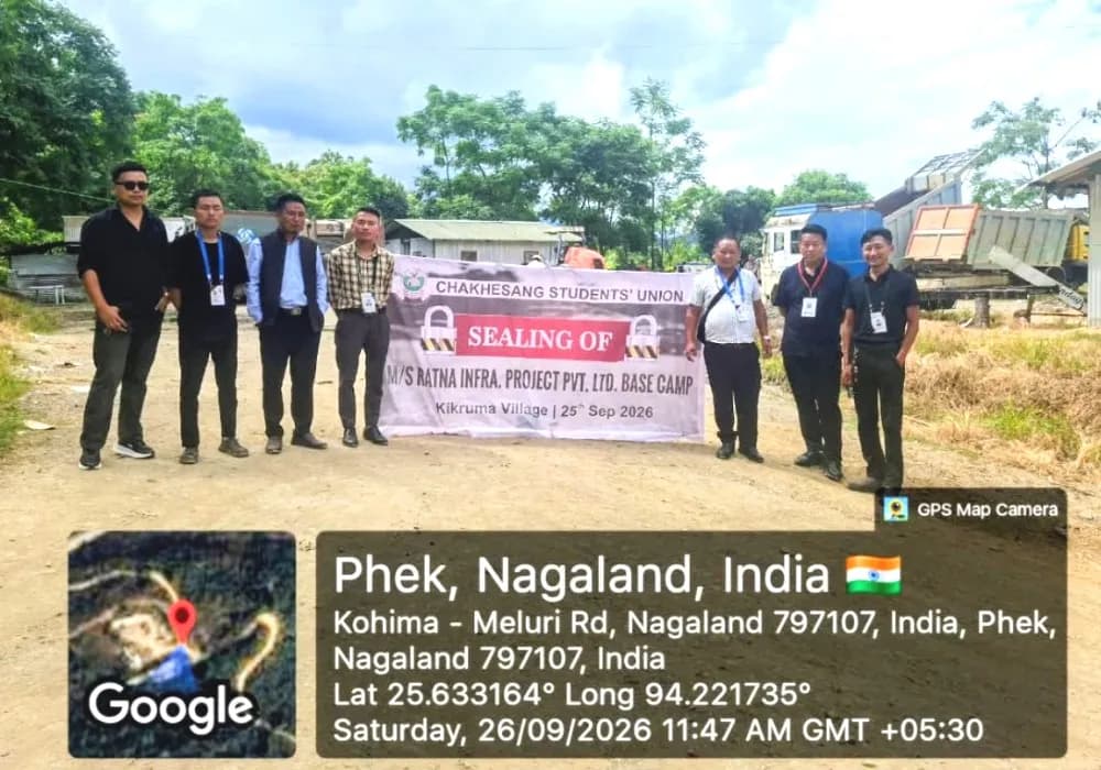 NH-29 row: Chakhesang Students’ Union seals contractor’s camp again