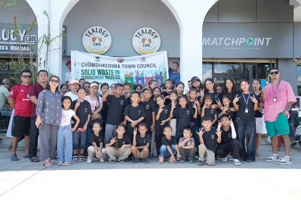 Chümoukedima Town Council holds flash mob to promote waste segregation