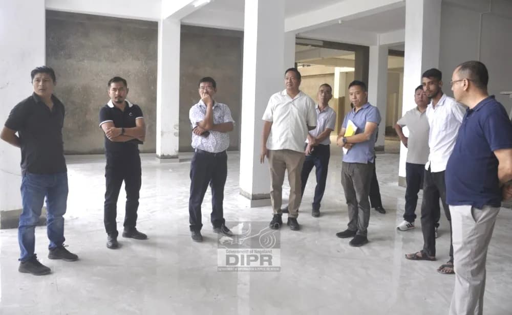 DC Longleng inspects ongoing construction of district hospital