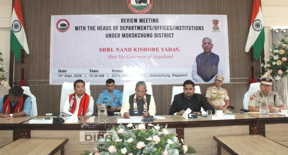 Governor Nand Kishore Yadav pushes outcome-based governance in Mokokchung