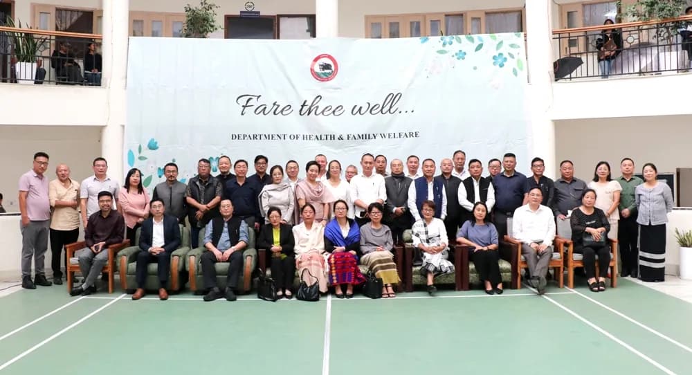 Nagaland Health department bids farewell to Principal Director Dr. Mereninla Senlem