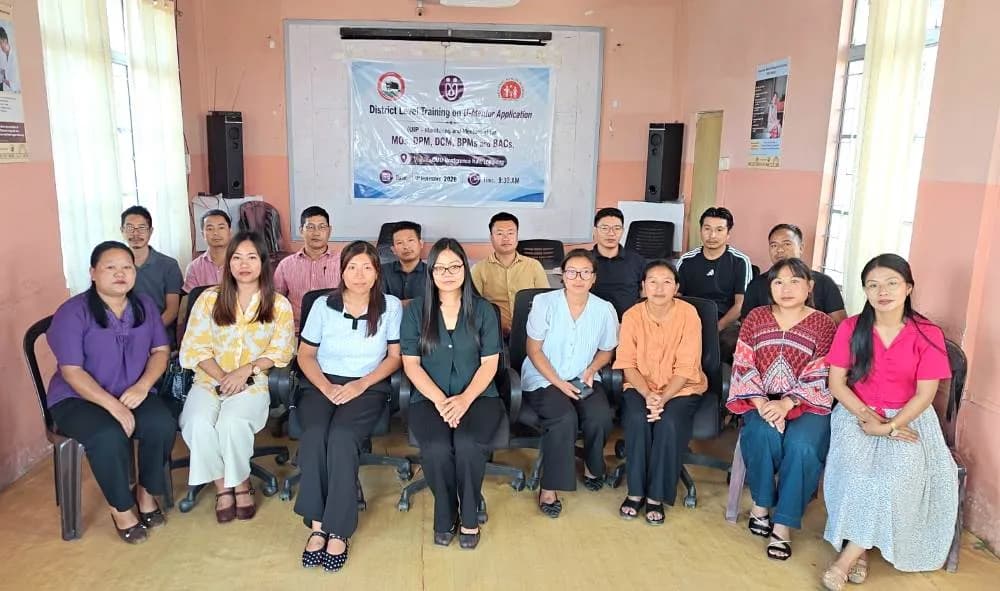 Health officials undergo U-Mentor application training in Longleng