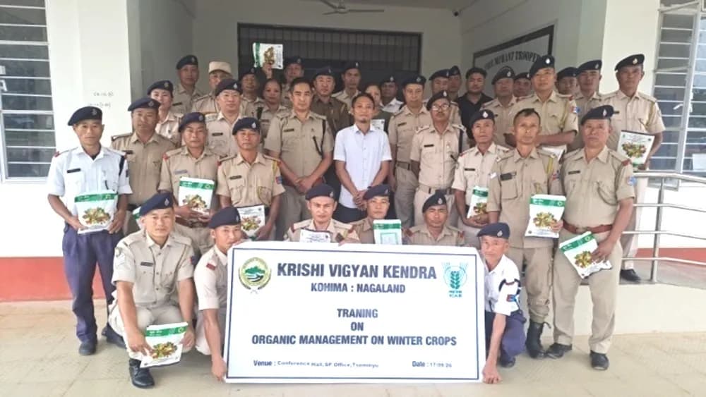 KVK Kohima trains Tseminyu police personnel on organic farming