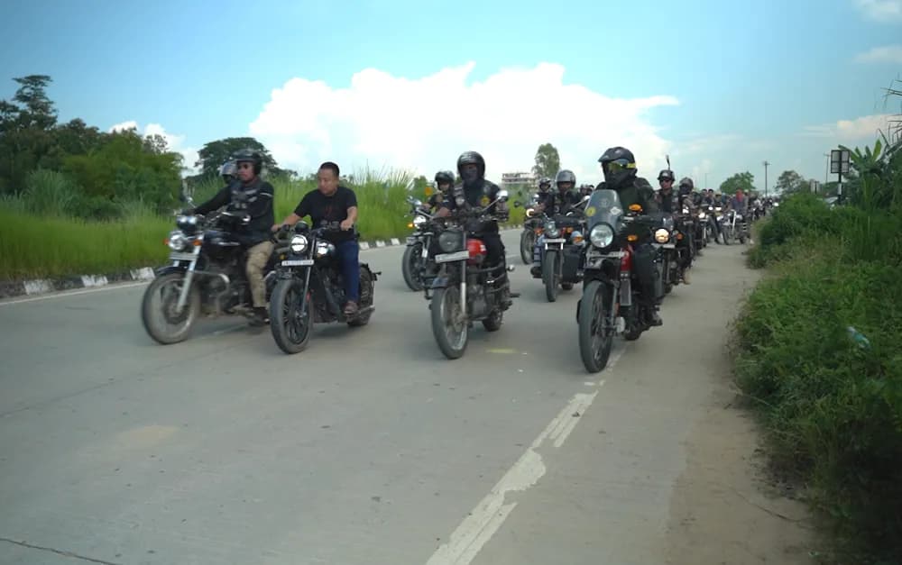 Minister Zhimomi flags off BJYM Nagaland two-wheeler rally