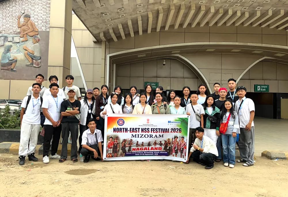 Modern College NSS unit represents Nagaland at Northeast festival