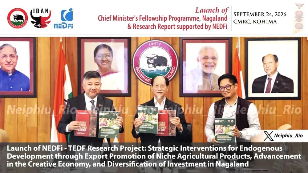 Rio launches fellowship programme, NEDFi study on Nagaland’s economic potential