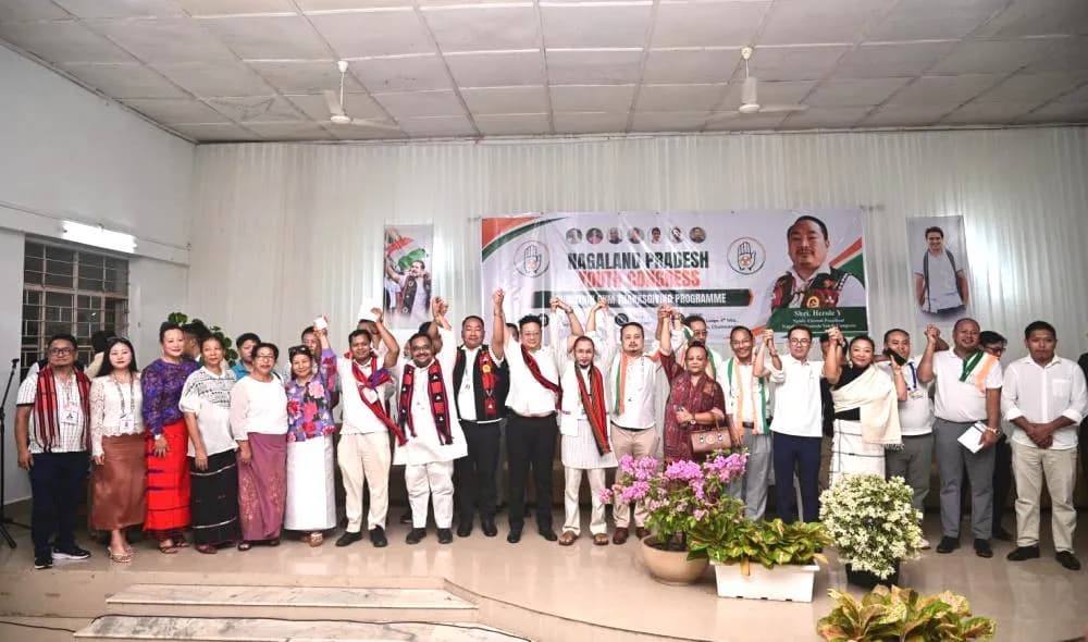 Newly elected Nagaland Pradesh Youth Congress leadership assumes office