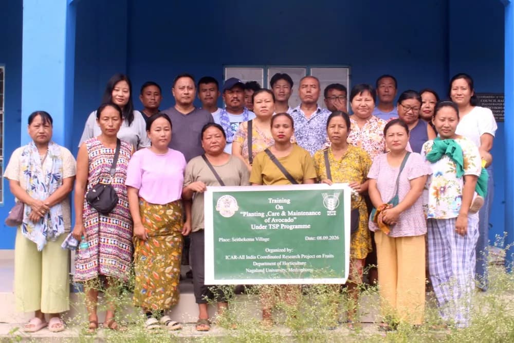 Participants following the training at Seithekema-A on September 8.