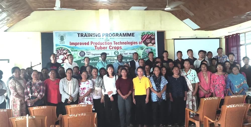 Training on improved tuber crop technologies held in Wokha