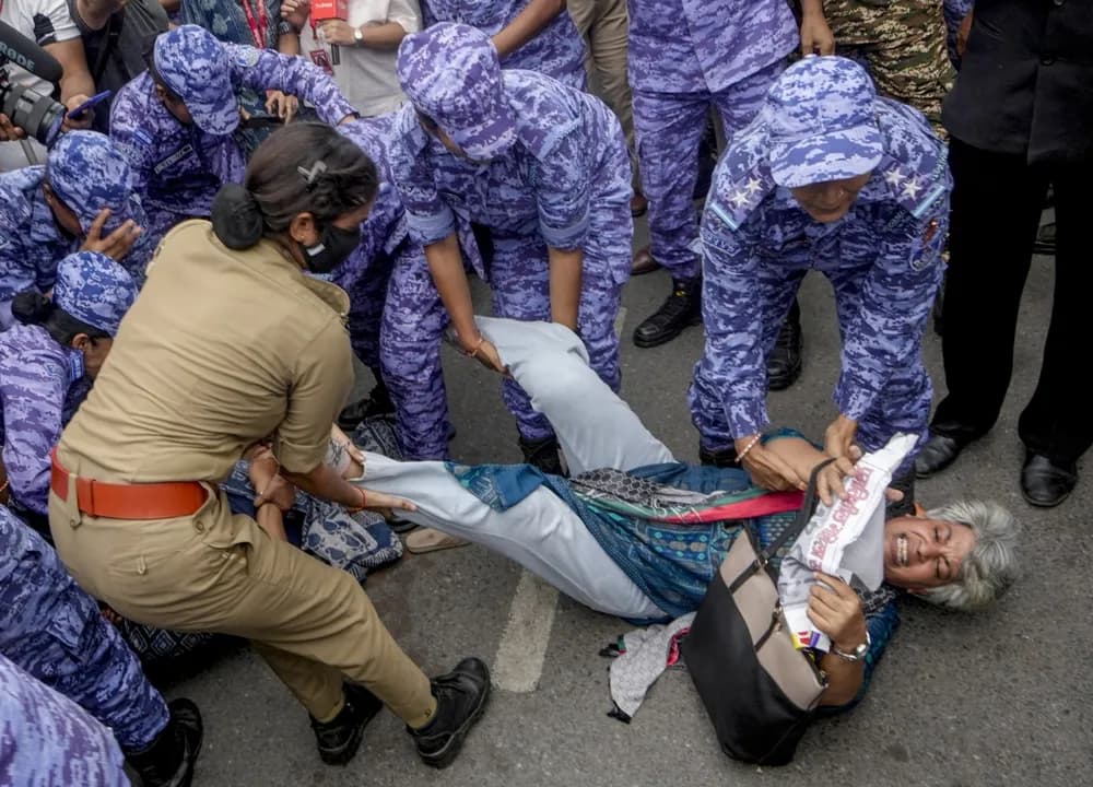 Over 100 detained as CJP protest in Delhi enters second day